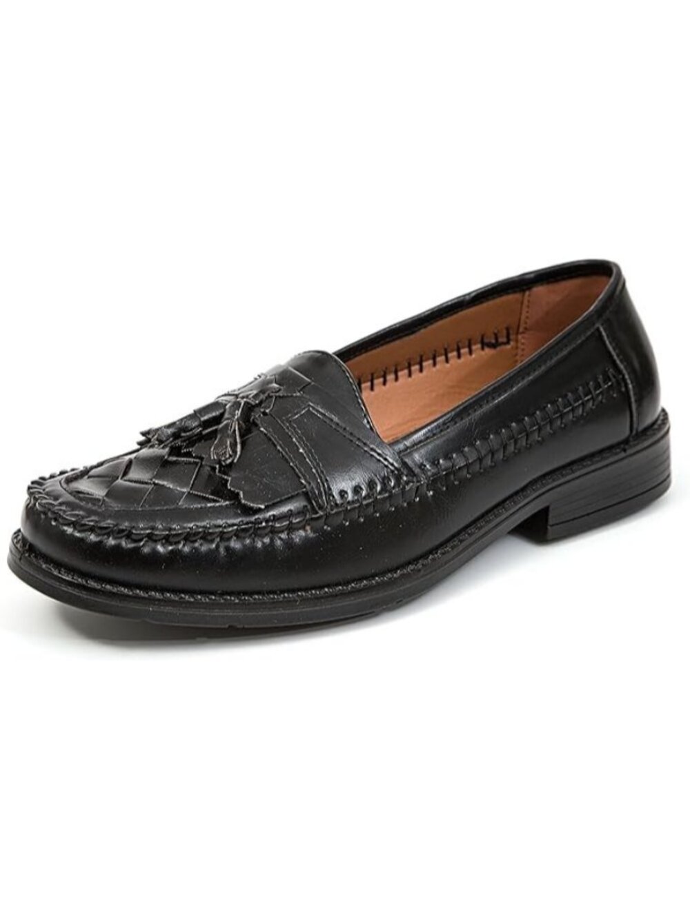 DEER STAGS Men's Herman Tassel Jet Loafer Black  Size 11.5 W